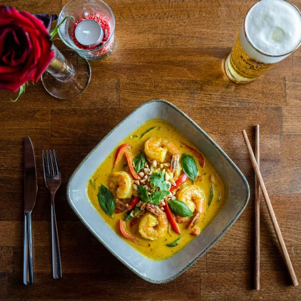 Shrimp Curry - Garnelen in cremiger Curry-Sauce