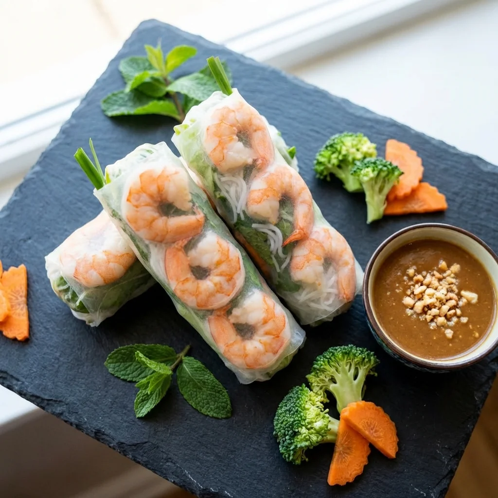 Goi Cuon - Frische Sommerrollen mit Garnelen